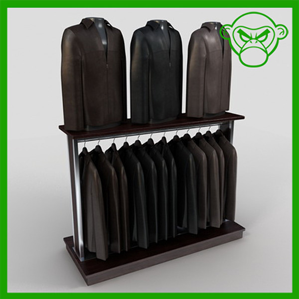 leather jackets 3d model - leather jackets by monkeyodoom